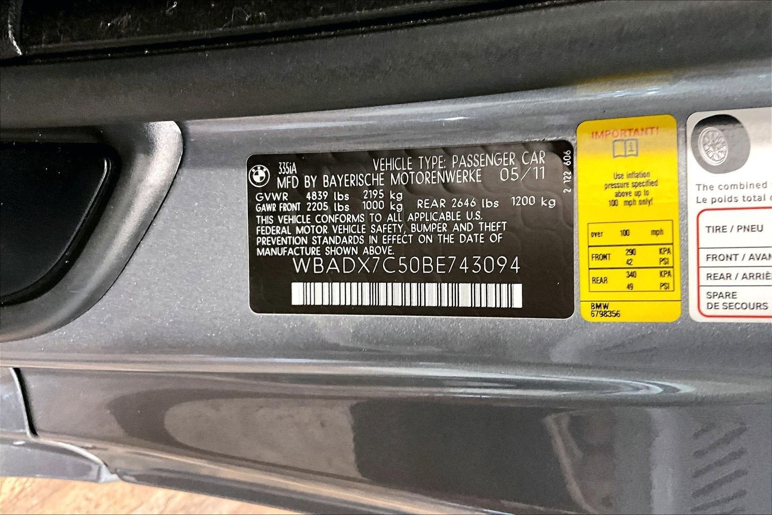 2011 BMW 3 Series 335i